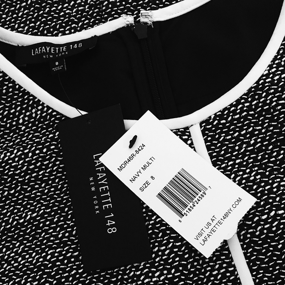 Lafayette 148 New York Black and White Dress!